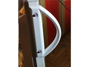 fridge door hand handle rail clip kitchen 3d print model - Mito3D