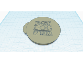 dog fud lid 3d print model - Mito3D