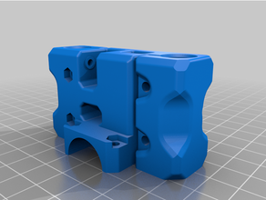 xy menuisier long pinces 10mm tiges hypercube 3d print model - Mito3D