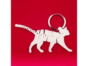flexi cat + ring 3d print model - Mito3D