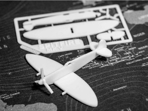 Spitfire mkv Kit Karte Flugzeug Versammlung erforderlich Schlacht Großbritannien Flitter britisch Weihnachten Dekoration Kämpfer Geschenk großartig Schlüsselbund Modell 3d print model - Mito3D