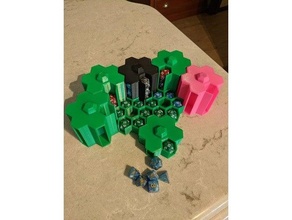 dice case dd d10 d20 goblins tray magic gathering 3d print model - Mito3D