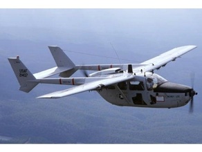 Cessna skymaster rugueux modèle avion échelle vietnam 3d print model - Mito3D