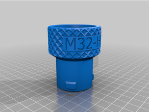 osvac adattatore m32 h32 bajonet tubo flessibile connettore universale vuoto più pulito 3d print model - Mito3D
