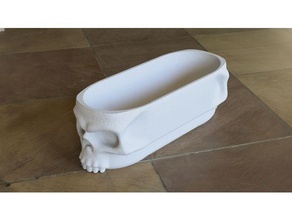 skull storage tray lid boardgame accessories 3d print model - Mito3D
