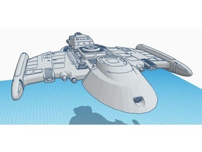 federation battle scout borg romulan sci-fi science fiction scifi startrek startrektng star trek tng ufp 3d print model - Mito3D
