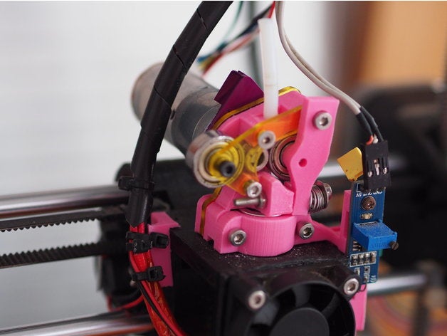orientato servo diretto estrusore guidare 3D print model - Mito3D