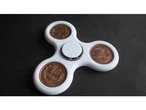 10 yen coin fidget spinner 3d print model - Mito3D