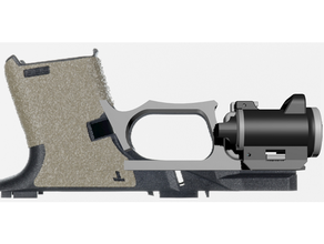 torcia elettrica ultracompatto p80 compatto flashforge glock guidato 3d print model - Mito3D