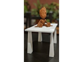 petit table afficher supporter bureau organisateur meubles mini miniature modèle 3d print model - Mito3D