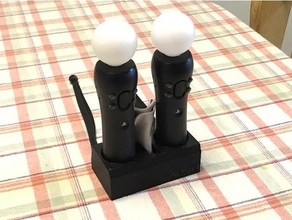 sony ps 4 vr controllers holder 3d print model - Mito3D