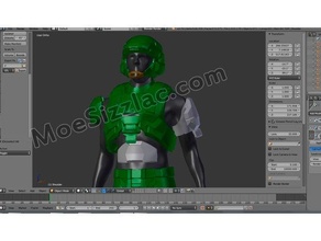 halo reach - marine armor definition 3d print model - Mito3D