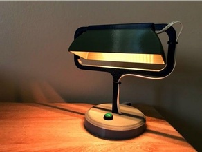 classic banker's lamp rgb alexa bankers esp8266 led light strip wemos d1 mini wifi 3d print model - Mito3D