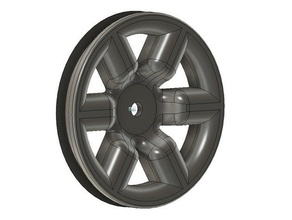 axial capra crawler wheel - 6mm offset increase scx10iii 3d print model - Mito3D