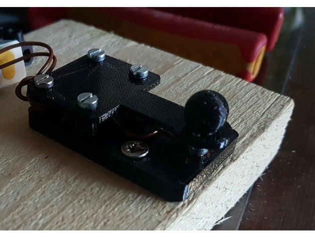 super simple cw straight key amateur radio ham morse 3D print model - Mito3D