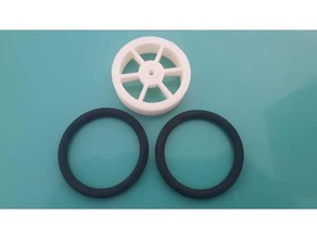 wheels ruber o-ring parametric robot tyres 3d print model - Mito3D