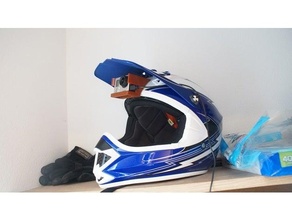gopro hero3 visor helmet mount hjc dirt bike 3d print model - Mito3D