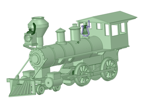 pacifique côte chemin fer 3 4 0 échelle 1203 45mm jauge jardin vapeur locomotive 3d print model - Mito3D