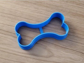 dog bone cookie cutter remix 3d print model - Mito3D