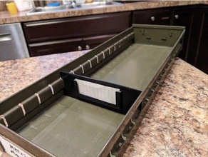 drawer separator 134x45 divider dividers 3d print model - Mito3D