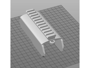 nerf módulo batería cubierta carcasa funda piccatinny carril corta picatinny 3d print model - Mito3D