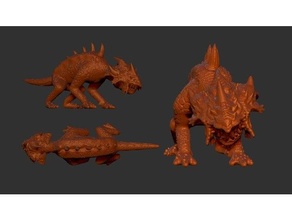 limitaur vagabondo guard dog tavolo fantasia Giochi dnd miniatura mostro esploratore warhammer 3d print model - Mito3D