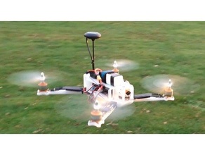 400mm 3d impresso pixhawk quadcopter zangão 3d print model - Mito3D