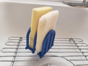 cozinha esponja secador suporte 3d print model - Mito3D