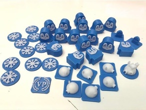 krallıklar des kar kök meeple jeton masa oyunu 3d print model - Mito3D