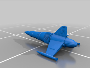 nebula-75 gerry anderson nebula 75 sci fi prop ship space spaceship supermarionation 3d print model - Mito3D