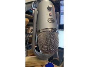 Blau Yeti mic steht 1 4 20 Bolzen montieren Mikrofon Halter Unterstützung Stand 3d print model - Mito3D