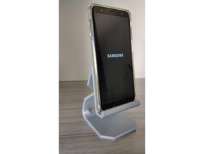 phone stand v3 smartphone holder 3d print model - Mito3D