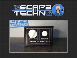 dispositif esrom arduino chiffre morse codage code escape game techno escapegame escapetechno signal lumineux signaux 3d print model - Mito3D