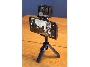 cep telefonu binmek gopro kısa Kulp destek film filmografi kahraman 4 huawei telefon tripod fotoğrafçılık 3d print model - Mito3D