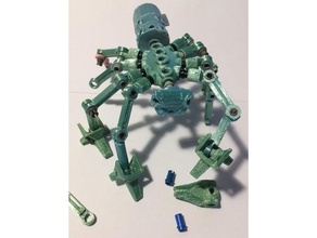 araña insectoideo Lego técnica equipo compatible robot robótica 3d print model - Mito3D