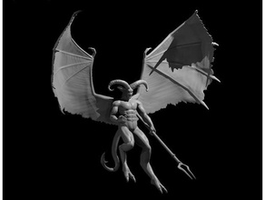 horned devil updated 3d print model - Mito3D