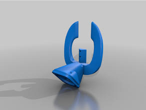 blv spaceship fan duct 40mm mount 3d print model - Mito3D