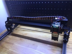 ortur Meister 2 ziehen Kette Kabel Management Laser Graveur 3d print model - Mito3D