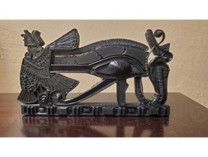king tutankhamen - eye horus pectoral 3d print model - Mito3D