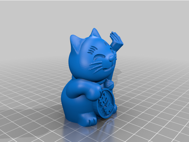 Italienisch Glücklich Katze 3D print model - Mito3D
