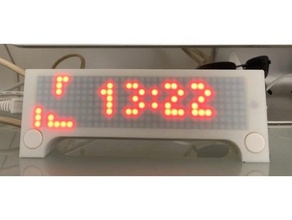 esp8266 wemos orologio pulsanti luminosità sensor 3d print model - Mito3D