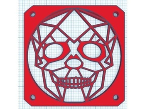skull fangrill 40mm ender 3 3d print model - Mito3D