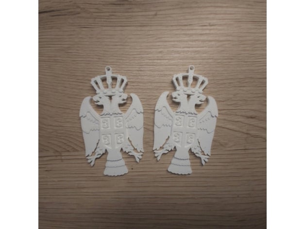 serbisch zweiköpfig Adler double headed 3D print model - Mito3D