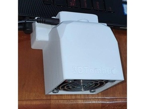ordenador portátil ventosa enfriador enfriamiento conducto ventilador 3d print model - Mito3D