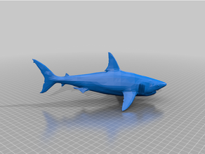 great white shark aka pointer jaws 3d print model - Mito3D