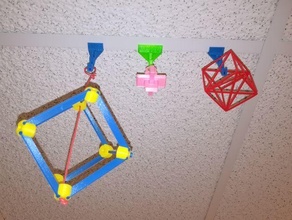 ceiling hooks hook 3d print model - Mito3D