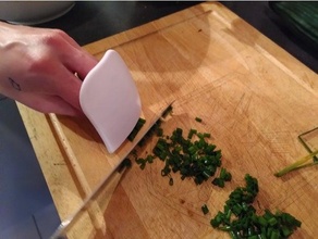 Küche schnell Schneiden Finger Schutz Messer Schild 3d print model - Mito3D