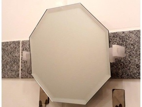 2 axis tiltable mirror mount bathroom holder 3d print model - Mito3D