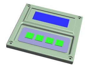 4x20 lcd keypad display holder 3d print model - Mito3D