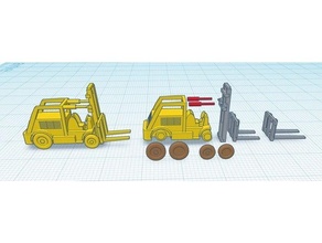 scale forklift 3d print model - Mito3D